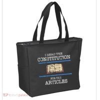 History Teachers Read The Constitution Distressed Tote Bag thumb 2