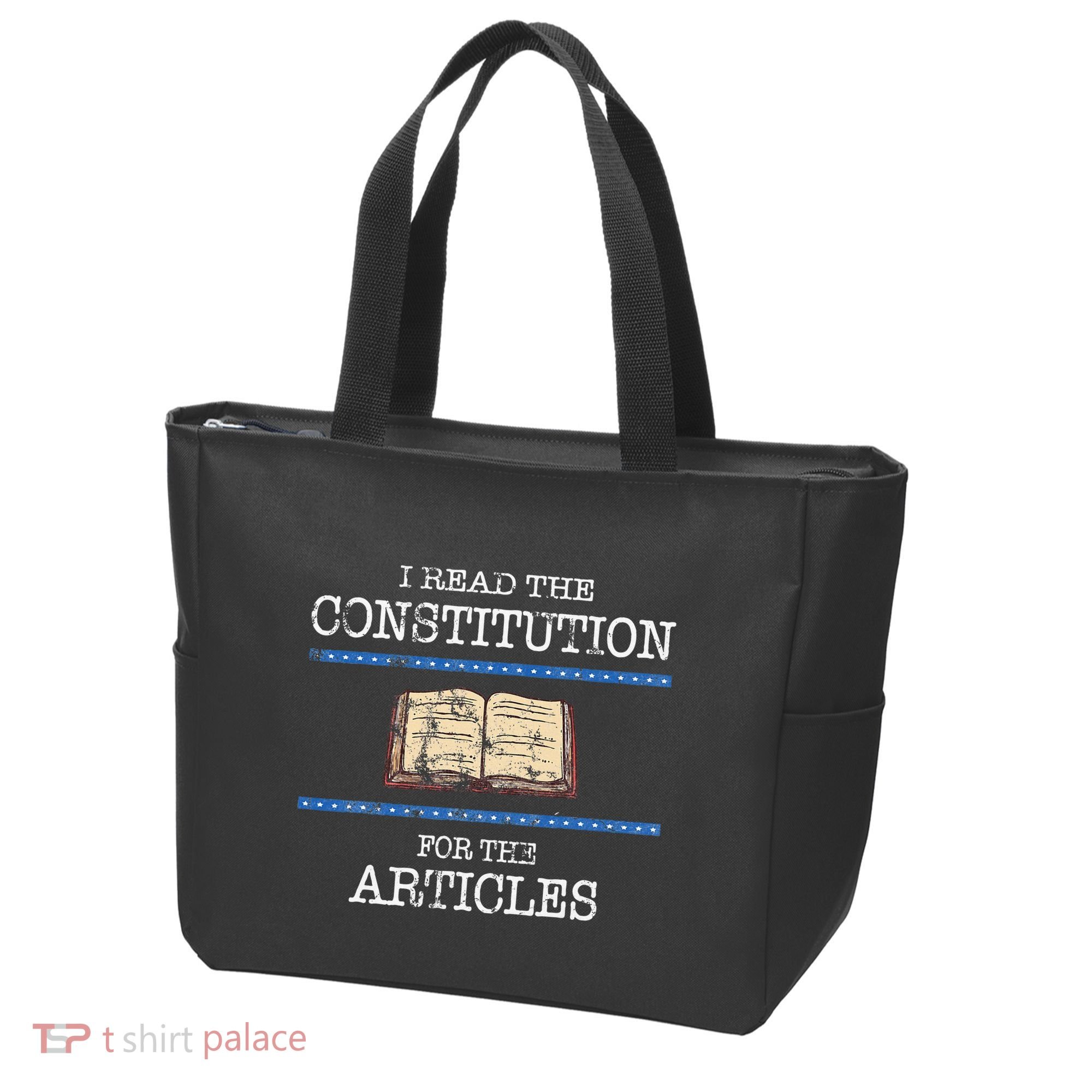 History Teachers Read The Constitution Distressed Tote Bag