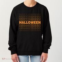 Halloween Text Repeated Women's Sweatshirt thumb 0