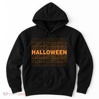 Halloween Text Repeated Hoodie thumb 0