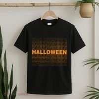 Halloween Text Repeated T-Shirt thumb 2