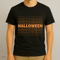 Halloween Text Repeated T-Shirt thumb 3