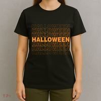 Halloween Text Repeated T-Shirt thumb 4