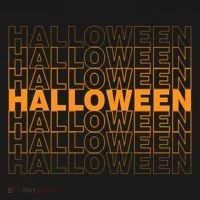 Halloween Text Repeated T-Shirt thumb 7