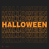 Halloween Text Repeated Beanie thumb 2
