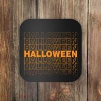 Halloween Text Repeated Coaster thumb 0