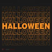 Halloween Text Repeated Polo thumb 3