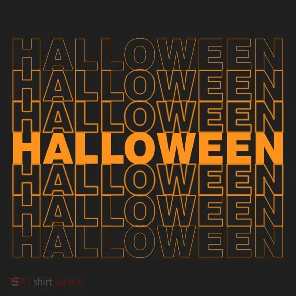 Halloween Text Repeated Tumbler