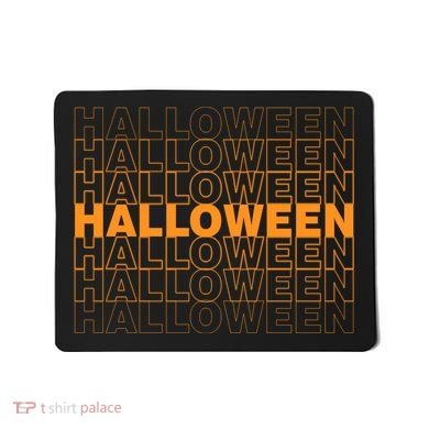 Halloween Text Repeated Mousepad