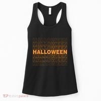 Halloween Text Repeated Women's Tank Top thumb 0