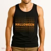 Halloween Text Repeated Tank Top thumb 3