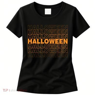 Halloween Text Repeated Women's T-Shirt