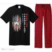 Heart Transplant Recipient Heart Flag Us Surgery Survivor Pajama Set thumb 0