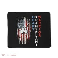Heart Transplant Recipient Heart Flag Us Surgery Survivor Mousepad thumb 0