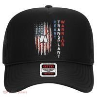 Heart Transplant Recipient Heart Flag Us Surgery Survivor Hat thumb 0