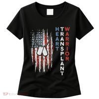 Heart Transplant Recipient Heart Flag Us Surgery Survivor Women's T-Shirt thumb 0