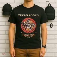 Houston Texas Rodeo Vintage Western Retro Cowboy T-Shirt thumb 6