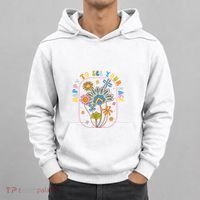 Happy To See Your Face Groovy Flowers Back To School Teacher Hoodie thumb 0