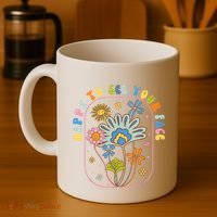Happy To See Your Face Groovy Flowers Back To School Teacher Coffee Mug thumb 4