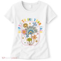 Happy To See Your Face Groovy Flowers Back To School Teacher Women's T-Shirt thumb 0
