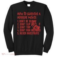 How To Survive A Horror Movie Don't Be Blonde Don't Slip Up Sweatshirt thumb 0