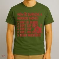 How To Survive A Horror Movie Don't Be Blonde Don't Slip Up T-Shirt thumb 3