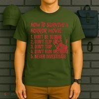 How To Survive A Horror Movie Don't Be Blonde Don't Slip Up T-Shirt thumb 6