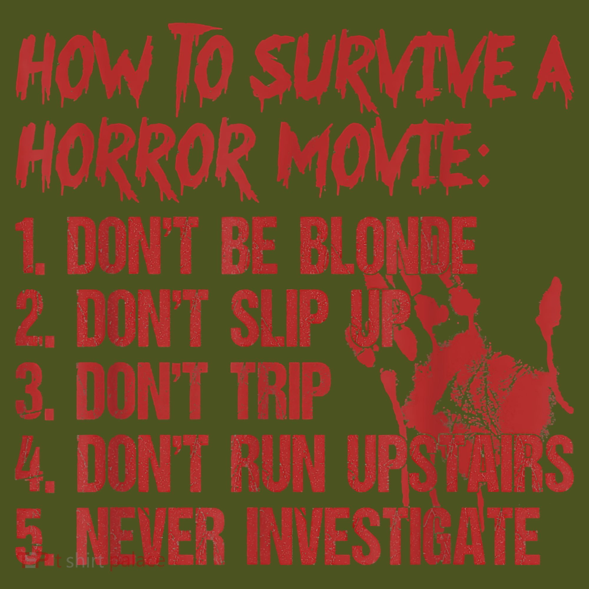 How To Survive A Horror Movie Don't Be Blonde Don't Slip Up Mousepad