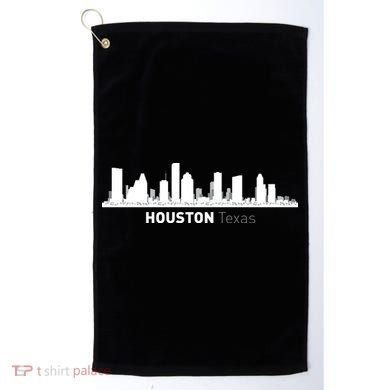 Houston Texas Skyline Golf Towel