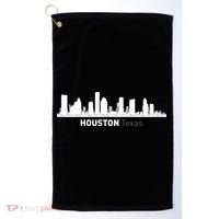 Houston Texas Skyline Golf Towel thumb 0