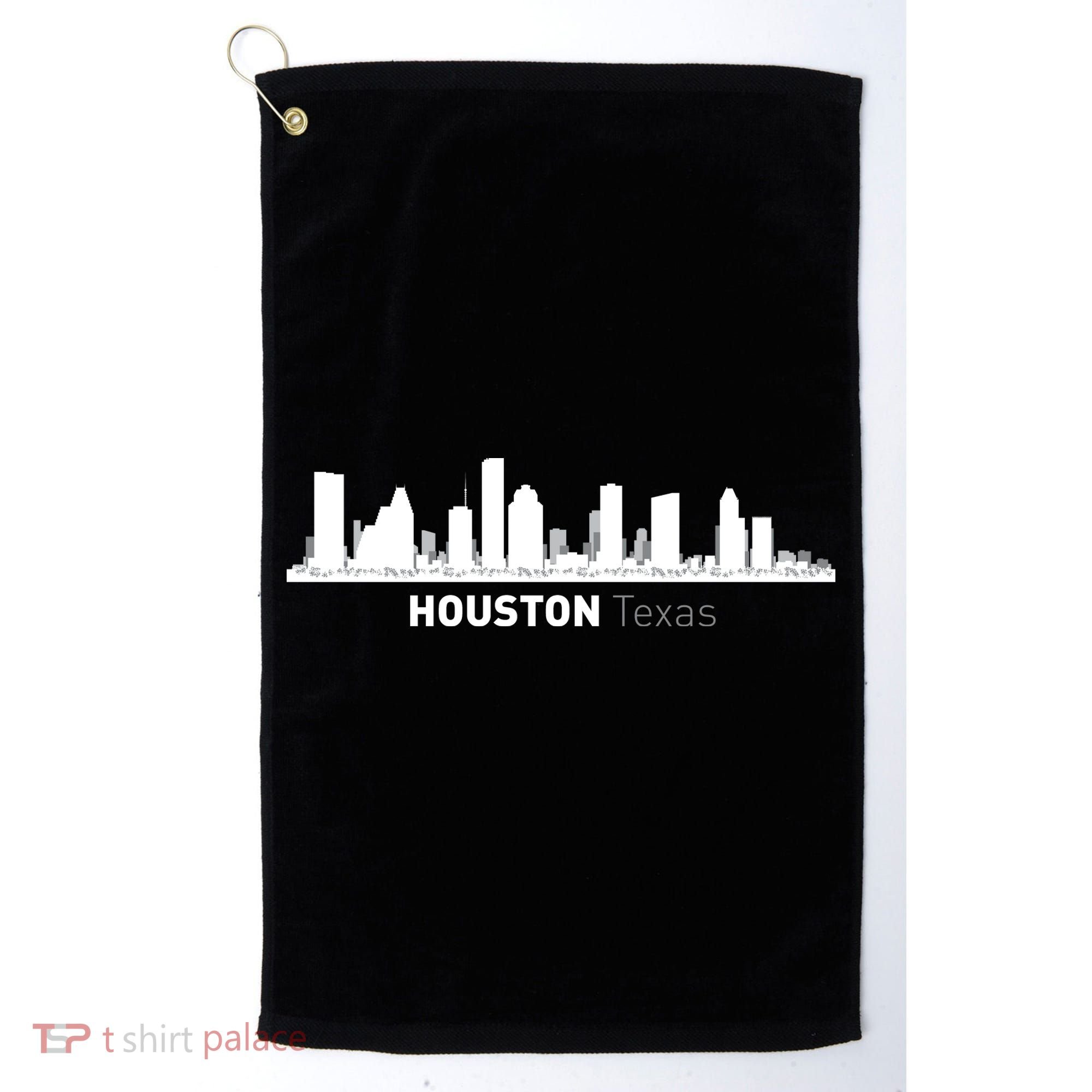 Houston Texas Skyline Golf Towel