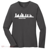 Houston Texas Skyline Women's Long Sleeve Shirt thumb 0