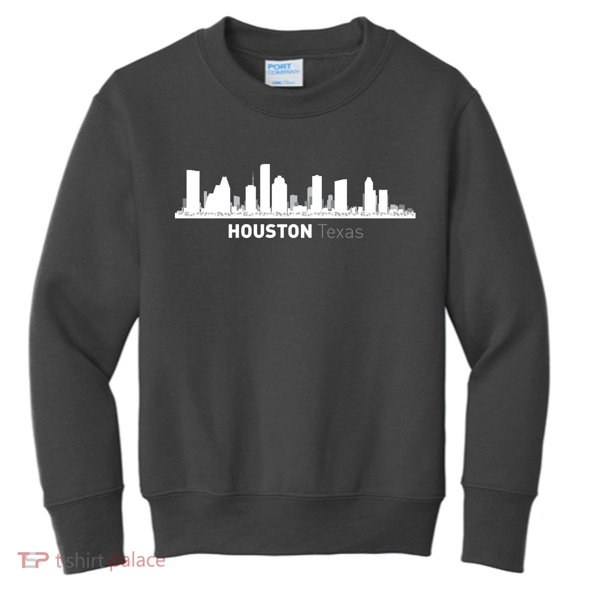 Houston Texas Skyline Kids Sweatshirt