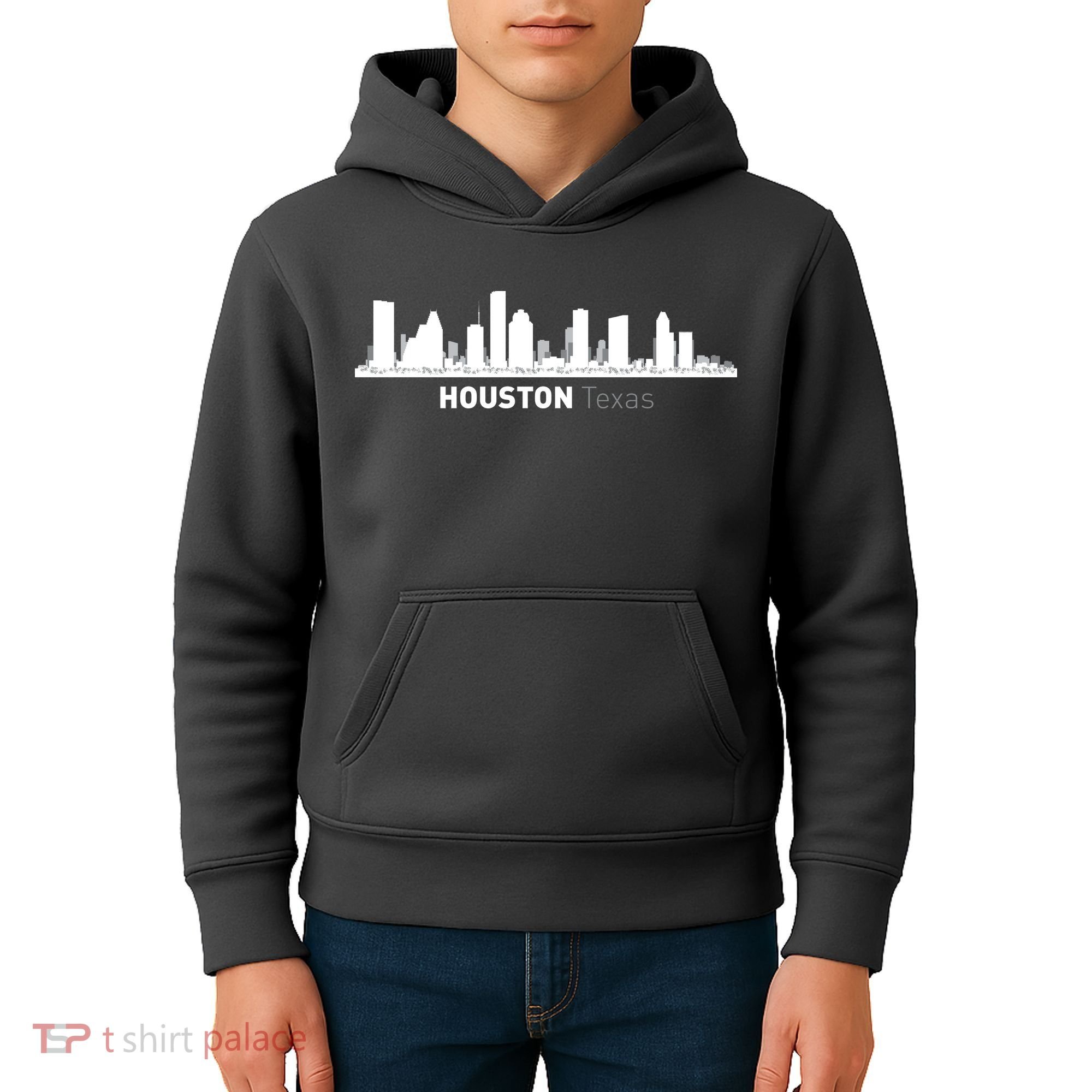 Houston Texas Skyline Kids Hoodie