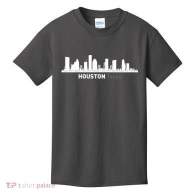 Houston Texas Skyline Kids T-Shirt