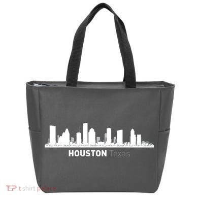 Houston Texas Skyline Tote Bag