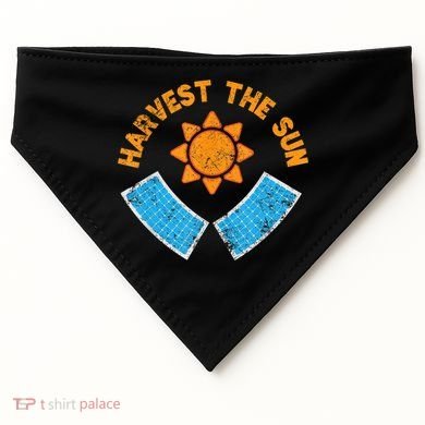 Harvest The Sun Solar Power Great Gift USA-Made Doggie Bandana