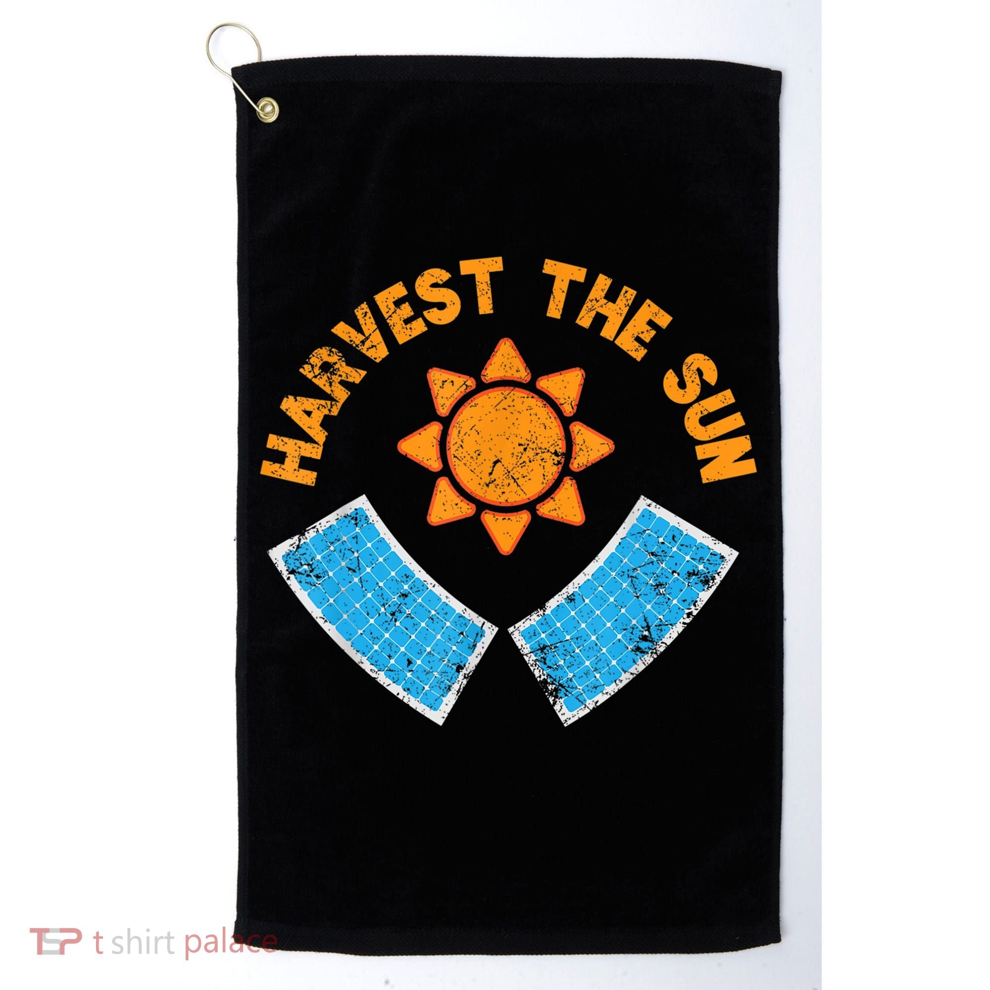 Harvest The Sun Solar Power Great Gift Golf Towel