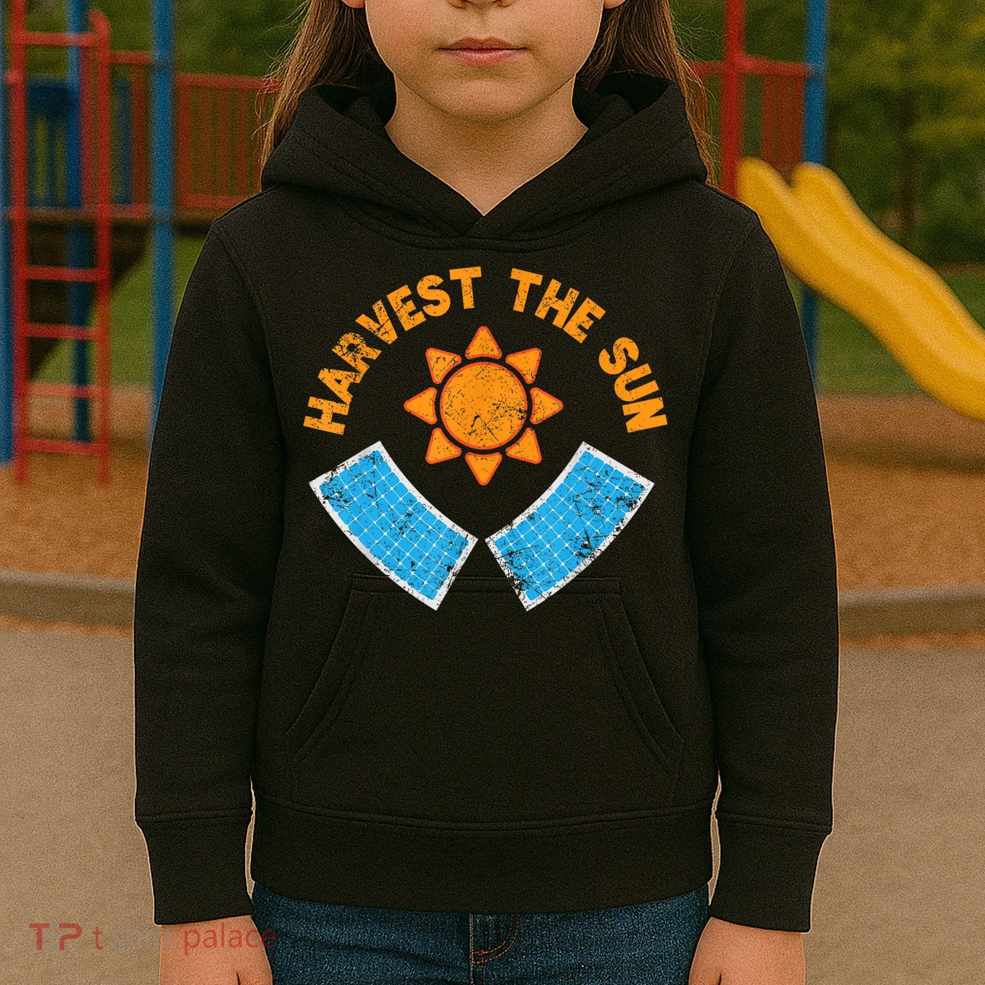 Harvest The Sun Solar Power Great Gift Kids Hoodie