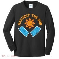 Harvest The Sun Solar Power Great Gift Kids Long Sleeve Shirt thumb 0