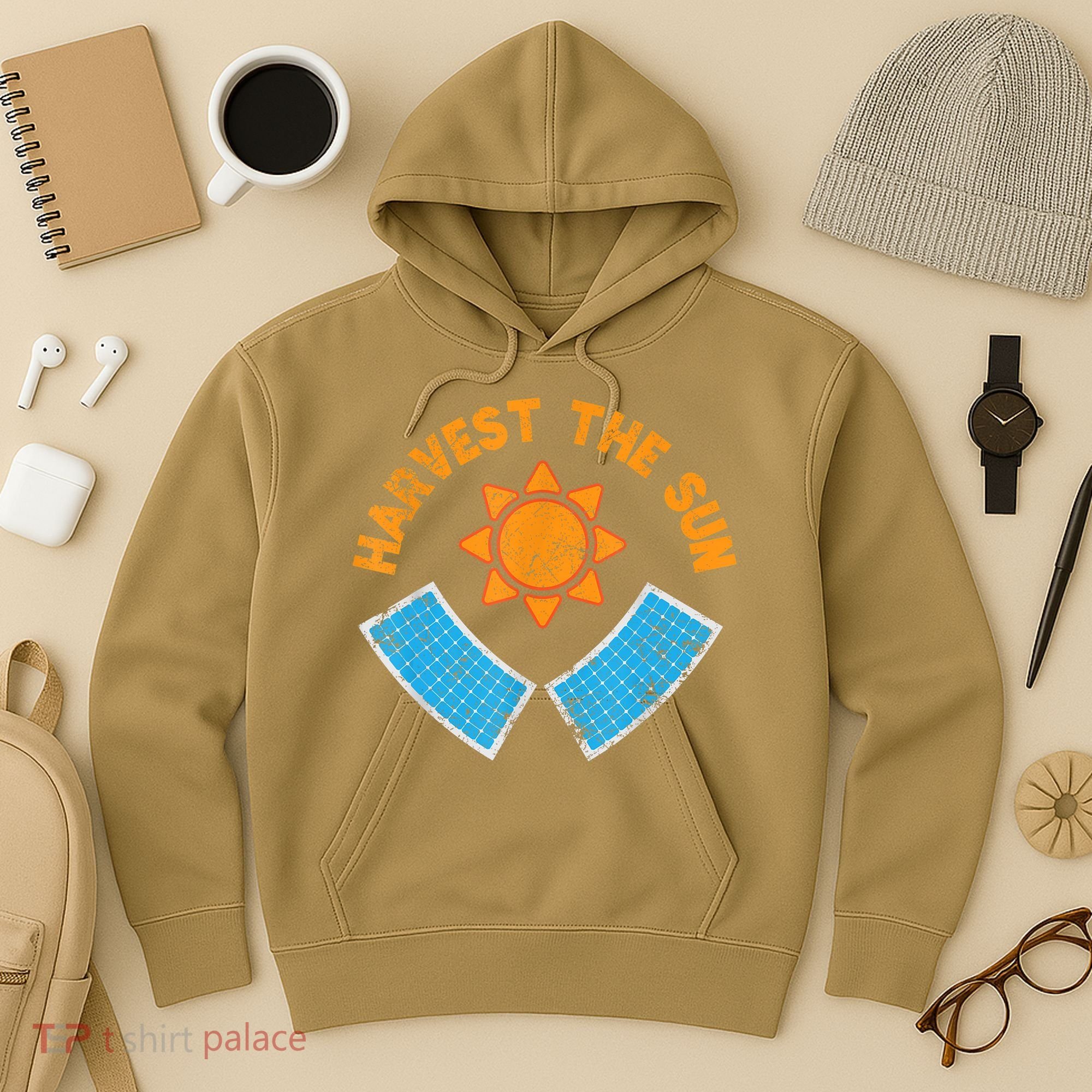 Harvest The Sun Solar Power Great Gift Hoodie