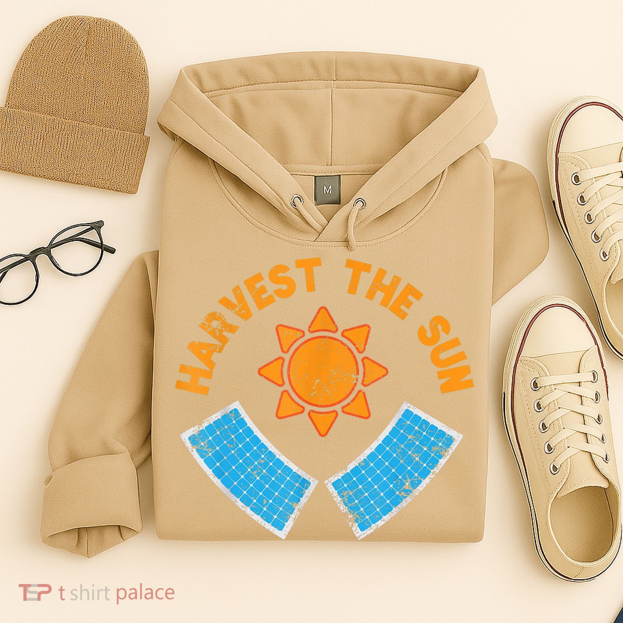 Harvest The Sun Solar Power Great Gift Hoodie