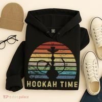 Hookah Time Sunset Shisha Smoke Hookah Lover Party Hoodie thumb 4