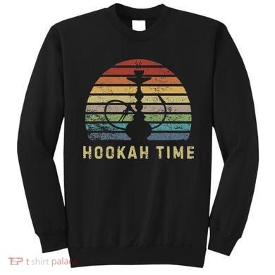Hookah Time Sunset Shisha Smoke Hookah Lover Party Sweatshirt