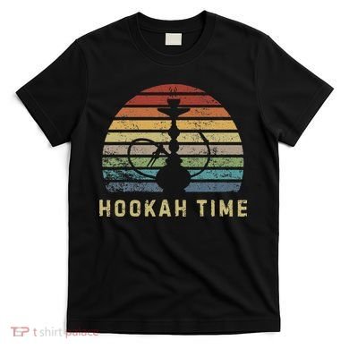 Hookah Time Sunset Shisha Smoke Hookah Lover Party T-Shirt