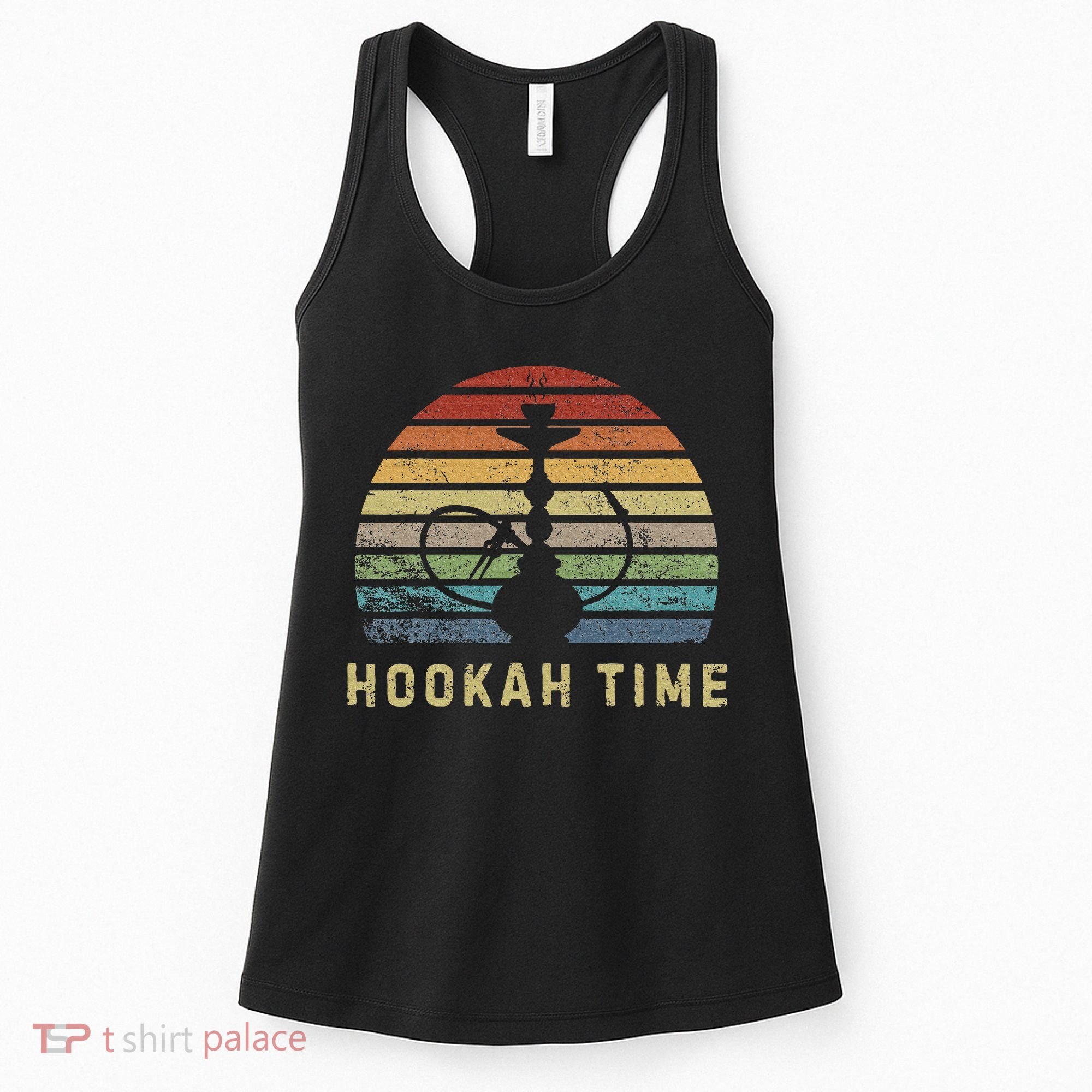 Hookah Time Sunset Shisha Smoke Hookah Lover Party Women's Tank Top