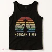 Hookah Time Sunset Shisha Smoke Hookah Lover Party Tank Top thumb 2
