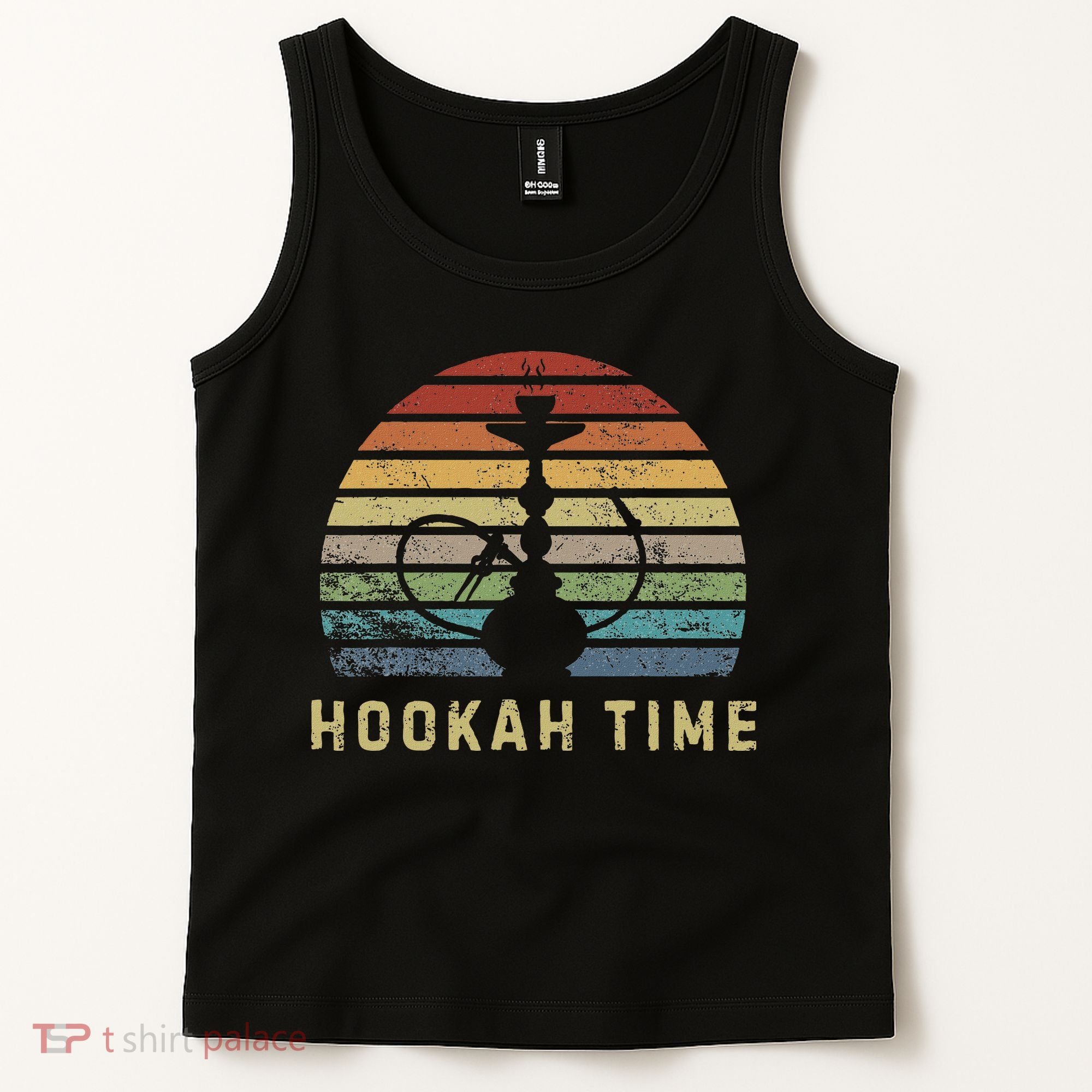 Hookah Time Sunset Shisha Smoke Hookah Lover Party Tank Top