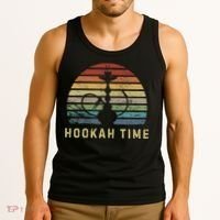Hookah Time Sunset Shisha Smoke Hookah Lover Party Tank Top thumb 3