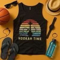 Hookah Time Sunset Shisha Smoke Hookah Lover Party Tank Top thumb 4